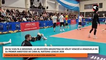 La Selección Argentina de vóley volvió a Misiones con triunfo ante Venezuela rumbo a la VNL 2026