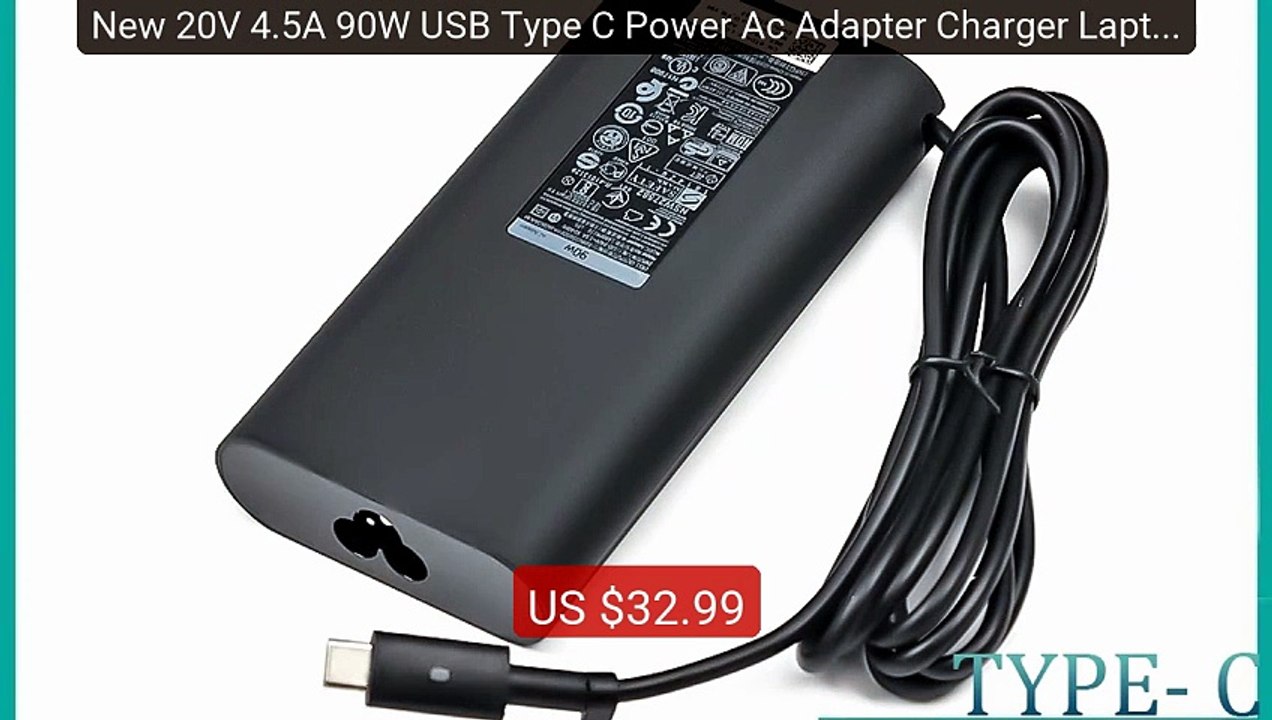 New 20V 4.5A 90W USB Type C Power Ac Adapter Charger Laptop for del... -- Top Rated 2026 | Buy Now!