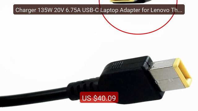 Charger 135W 20V 6.75A USB-C Laptop Adapter for Lenovo ThinkPa... Hot Deal 2026 | Limited Offer!
