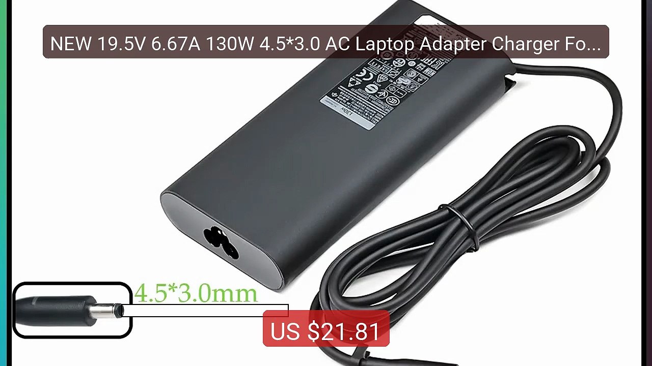 NEW 19.5V 6.67A 130W 4.5*3.0 AC Laptop Adapter Charger For DEL... -- Hot Deal 2026 | Limited Offer!