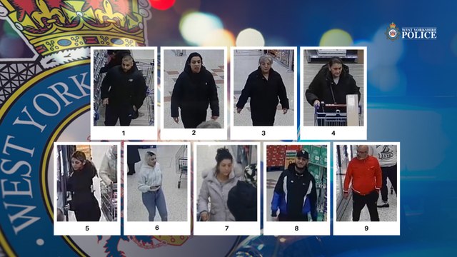 West Yorkshire Police issue wanted appeal for 18 people following Morrisons thefts