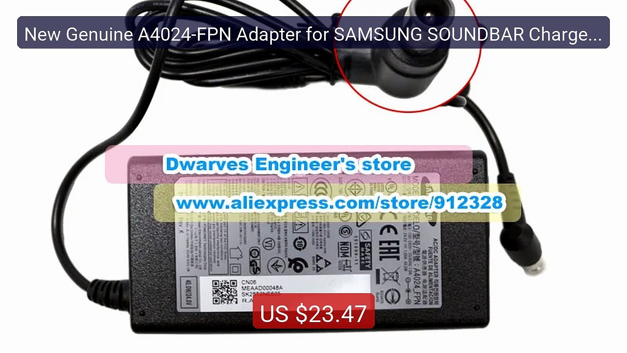 New Genuine A4024-FPN Adapter for SAMSUNG SOUNDBAR Charger ... -- Top Pick 2026 | Unbeatable Price!