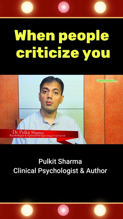 When people criticize you