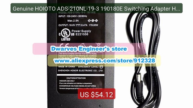 Genuine HOIOTO ADS-210NL-19-3 190180E Switching Adapter Huntkey HKA... Top Rated 2026 | Buy Now!