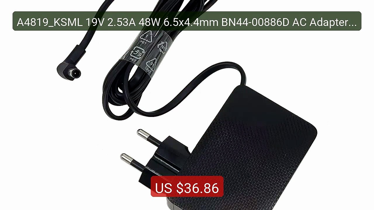 A4819_KSML 19V 2.53A 48W 6.5x4.4mm BN44-00886D AC Adapter For Sams... -- Best Deal 2026 | Shop Now!