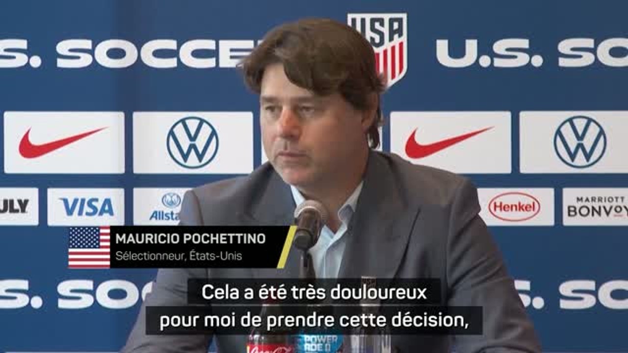 États-Unis - Pochettino reconnaît que faire sa liste pour le Mondial "a été très douloureux"