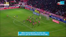 Mikel Amondarain, el autor del agónico gol de Estudiantes ante DIM