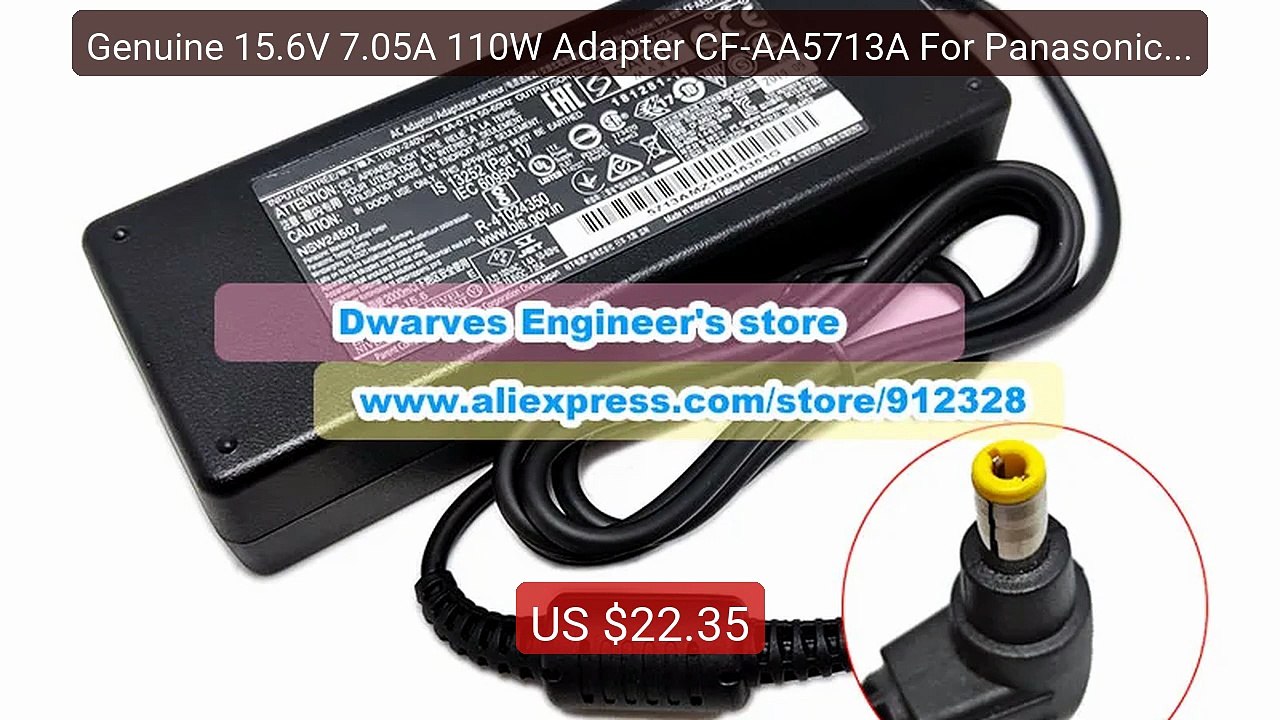 Genuine 15.6V 7.05A 110W Adapter CF-AA5713A For Panasonic CF-D1 CF... -- Best Deal 2026 | Shop Now!