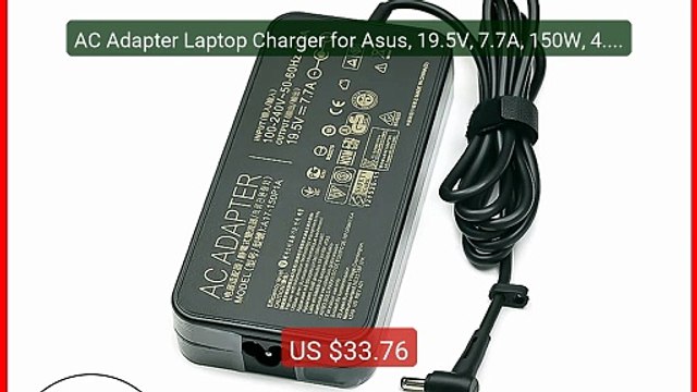 AC Adapter Laptop Charger for Asus, 19.5V, 7.7A, 150W, 4.5X3.... Amazing Value 2026 | Must Have!