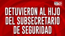 Insólito: detuvieron por robo al hijo del subsecretario de Seguridad