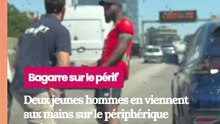 Cela n'a pas du arranger la circulation mais on note des belles techniques de boxe des deux jeunes hommes