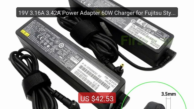 19V 3.16A 3.42A Power Adapter 60W Charger for Fujitsu Stylisti... Best Buy 2026 | Great Quality!