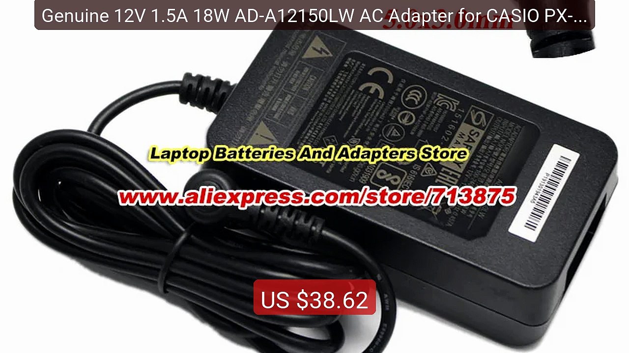 Genuine 12V 1.5A 18W AD-A12150LW AC Adapter for CASIO PX-130 ... -- Amazing Value 2026 | Must Have!