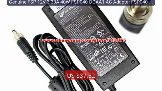 Genuine FSP 12V 3.33A 40W FSP040-DGAA1 AC Adapter FSP040-RHAN2 1519... Top Rated 2026 | Buy Now!