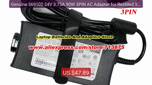 Genuine 369102 24V 3.75A 90W 3PIN AC Adapter for ResMed S9 SE... Amazing Value 2026 | Must Have!