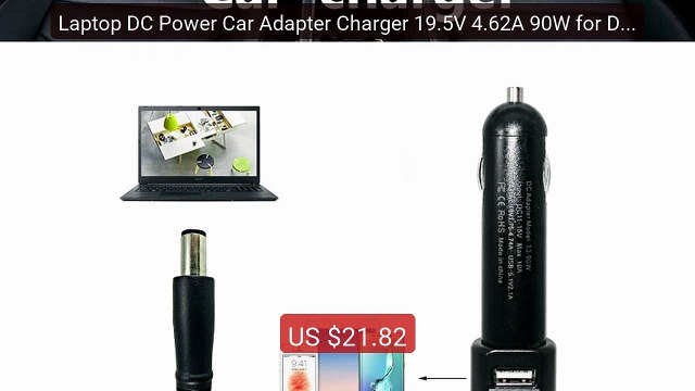 Laptop DC Power Car Adapter Charger 19.5V 4.62A 90W for Del... Top Pick 2026 | Unbeatable Price!