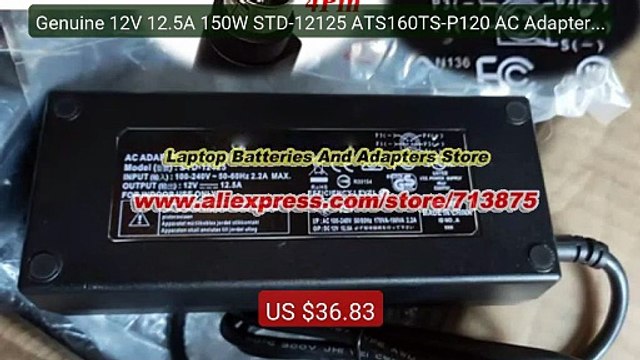 Genuine 12V 12.5A 150W STD-12125 ATS160TS-P120 AC Adapter for ... Best Buy 2026 | Great Quality!