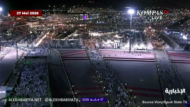 Momen Jemaah Haji Sedunia Lempar Jumrah di Mina, Lontarkan Kerikil ke Jamarat