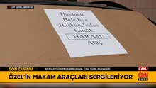 Makam araçları CHP binasının önünde sergileniyor