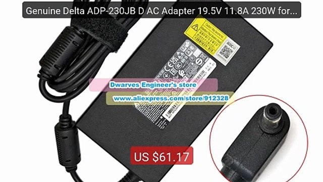 Genuine Delta ADP-230JB D AC Adapter 19.5V 11.8A 230W for ACE... Amazing Value 2026 | Must Have!