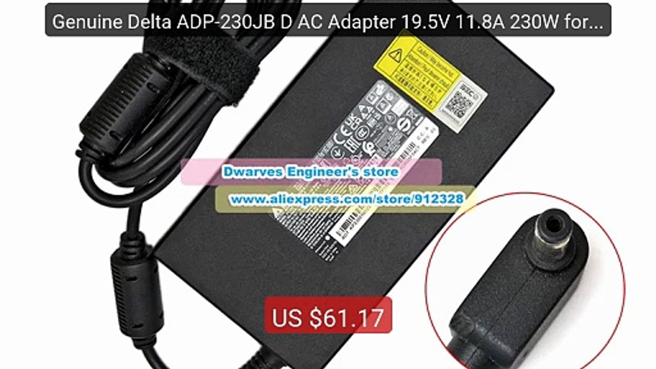 Genuine Delta ADP-230JB D AC Adapter 19.5V 11.8A 230W for ACE... -- Amazing Value 2026 | Must Have!