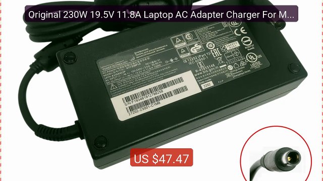 Original 230W 19.5V 11.8A Laptop AC Adapter Charger For MSI GL... Best Buy 2026 | Great Quality!