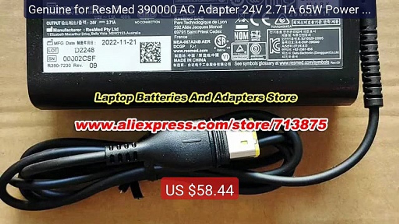 Genuine for ResMed 390000 AC Adapter 24V 2.71A 65W Power Supply for... -- Top Rated 2026 | Buy Now!