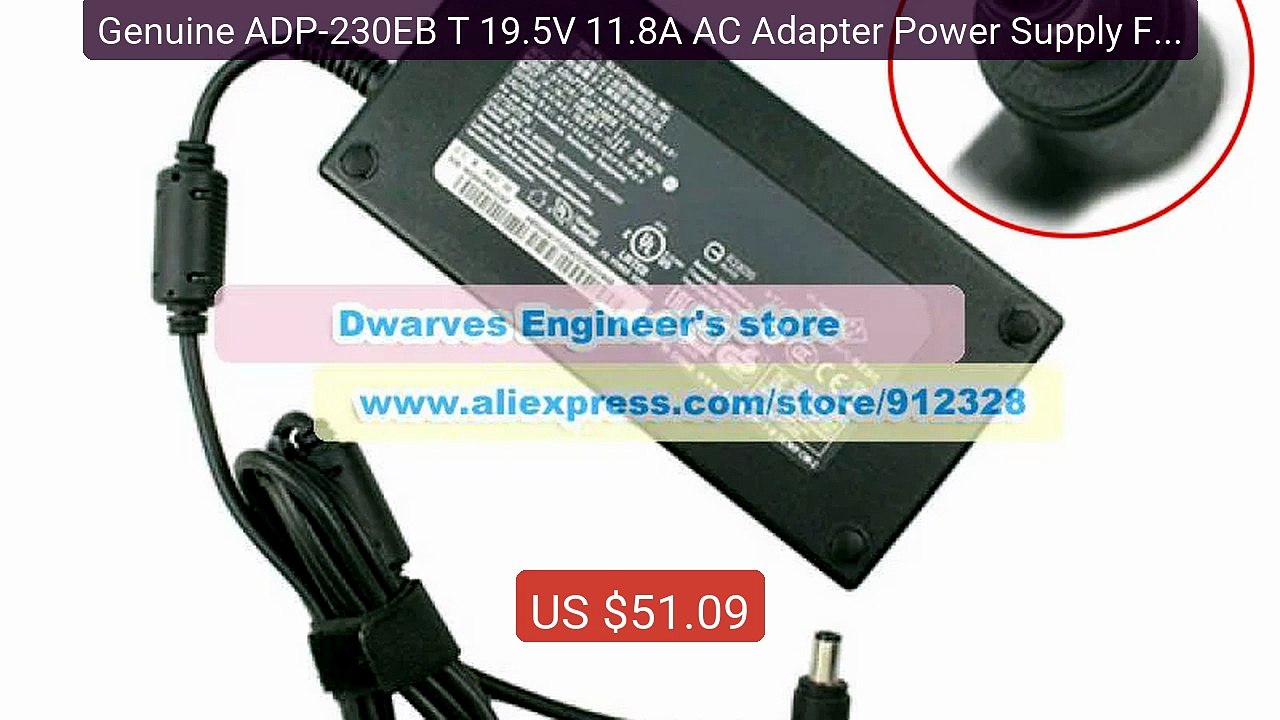 Genuine ADP-230EB T 19.5V 11.8A AC Adapter Power Supply For As... -- Hot Deal 2026 | Limited Offer!