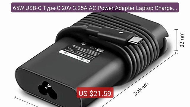65W USB-C Type-C 20V 3.25A AC Power Adapter Laptop Charger ... Top Pick 2026 | Unbeatable Price!