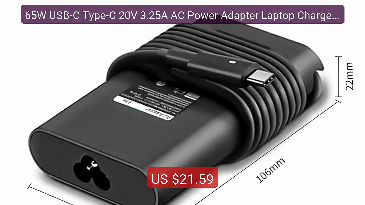 65W USB-C Type-C 20V 3.25A AC Power Adapter Laptop Charger ... -- Top Pick 2026 | Unbeatable Price!