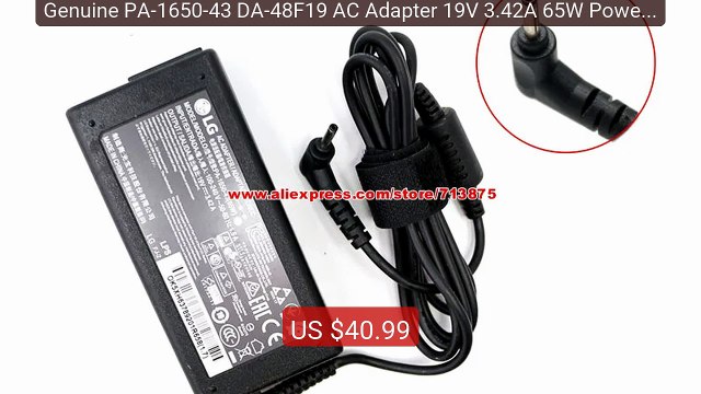 Genuine PA-1650-43 DA-48F19 AC Adapter 19V 3.42A 65W Power Supply f... Top Rated 2026 | Buy Now!