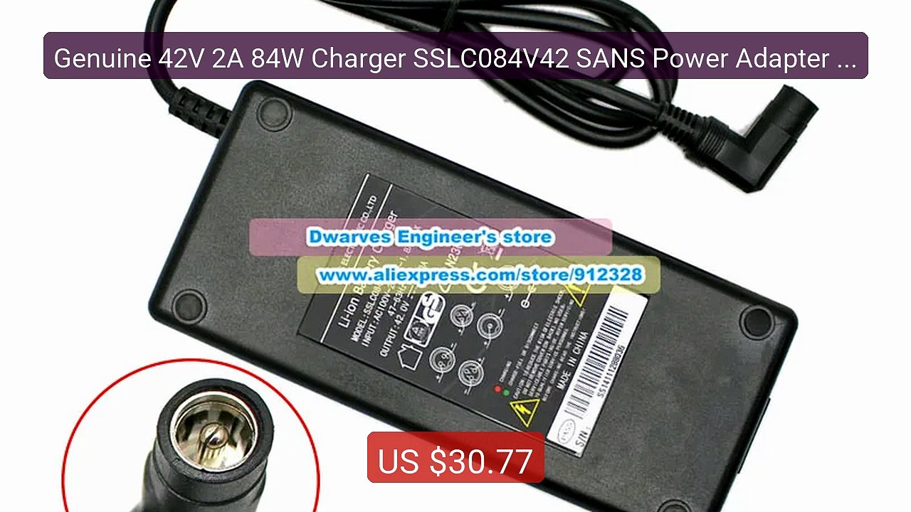 Genuine 42V 2A 84W Charger SSLC084V42 SANS Power Adapter Round... -- Hot Deal 2026 | Limited Offer!