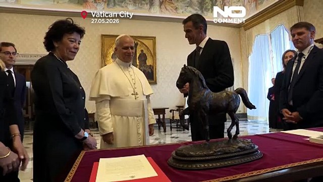 Espanha: Papa Leão XIV encontra-se com Pedro Sánchez no Vaticano antes da visita