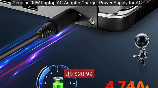 Genuine 90W Laptop AC Adapter Charger Power Supply for AC Adap... Best Buy 2026 | Great Quality!