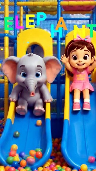 Animals Name for Kids 🐘🦁🐻🦒🐼 | Cute Baby Voice Learning Video #shorts