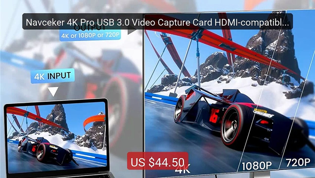 Navceker 4K Pro USB 3.0 Video Capture Card HDMI-compatible 1080P 60... -- Top Rated 2026 | Buy Now!