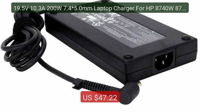 19.5V 10.3A 200W 7.4*5.0mm Laptop Charger For HP 8740W 8760W 8... Best Buy 2026 | Great Quality!