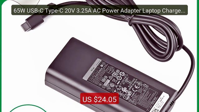 65W USB-C Type-C 20V 3.25A AC Power Adapter Laptop Charger Fo... Amazing Value 2026 | Must Have!
