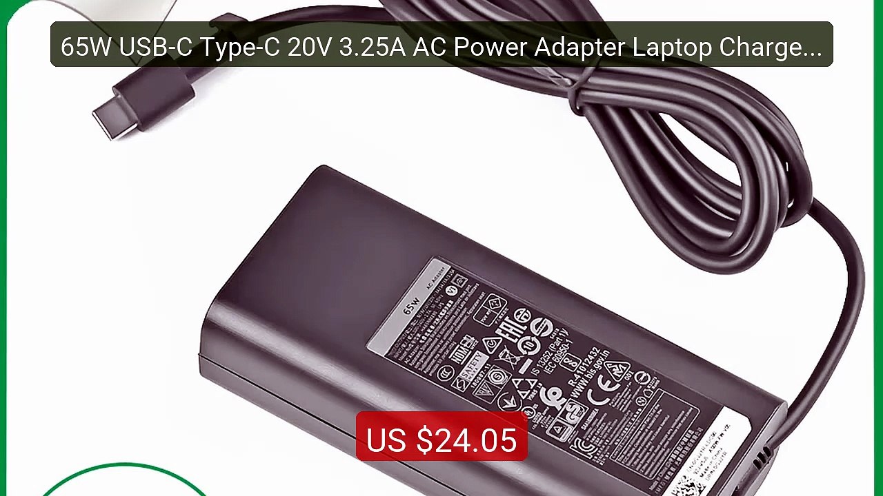 65W USB-C Type-C 20V 3.25A AC Power Adapter Laptop Charger Fo... -- Amazing Value 2026 | Must Have!