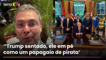 ‘Três patetas com Trump’, diz Lindbergh Farias ao ironizar ida de Flávio Bolsonaro à Casa Branca