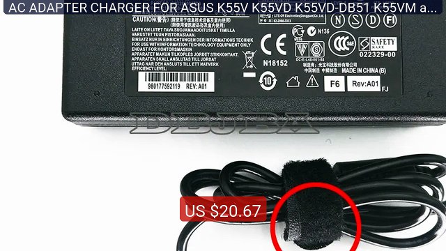 AC ADAPTER CHARGER FOR ASUS K55V K55VD K55VD-DB51 K55VM adapter power Top Rated 2026 | Buy Now!