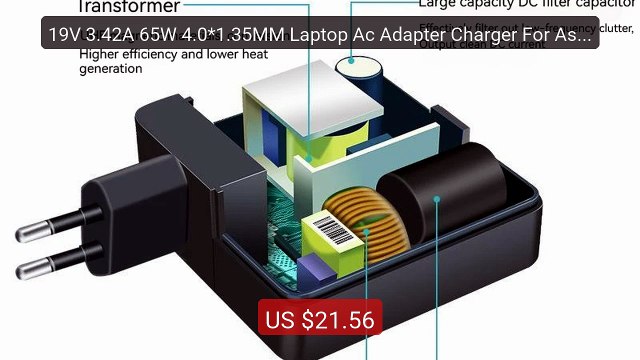 19V 3.42A 65W 4.0*1.35MM Laptop Ac Adapter Charger For Asus A5... Best Buy 2026 | Great Quality!