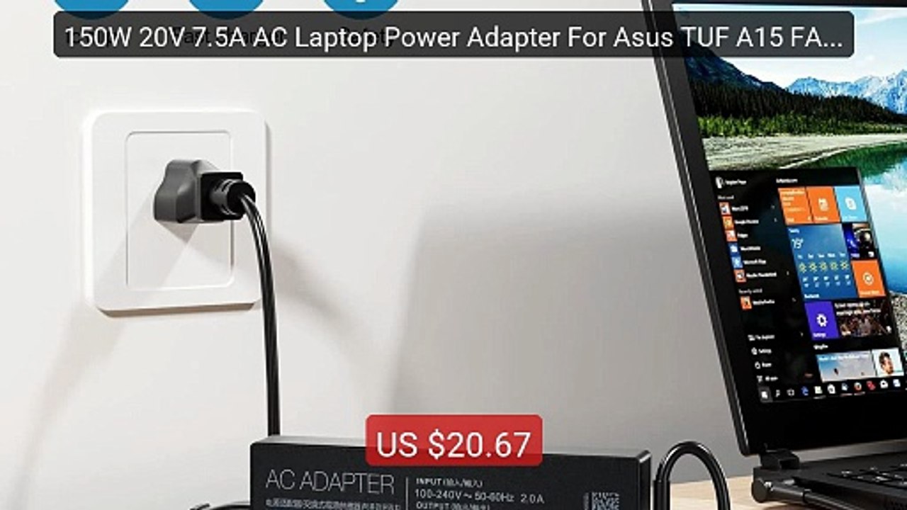 150W 20V 7.5A AC Laptop Power Adapter For Asus TUF A15 FA506 TUF506... -- Top Rated 2026 | Buy Now!