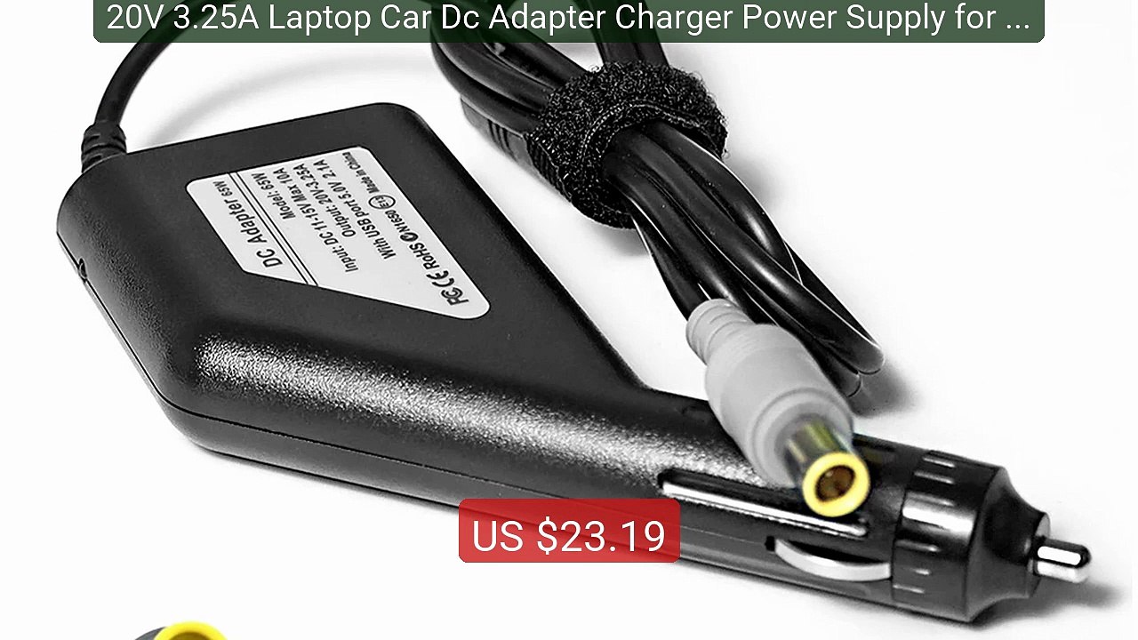 20V 3.25A Laptop Car Dc Adapter Charger Power Supply for Lenovo Th... -- Best Deal 2026 | Shop Now!