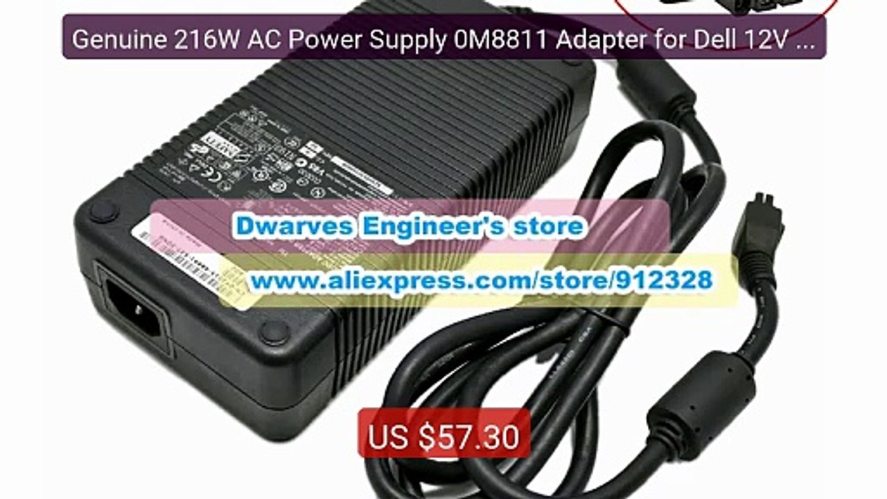 Genuine 216W AC Power Supply 0M8811 Adapter for Dell 12V 18A D... -- Best Buy 2026 | Great Quality!