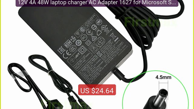 12V 4A 48W laptop charger AC Adapter 1627 for Microsoft Surface Pro... Top Rated 2026 | Buy Now!