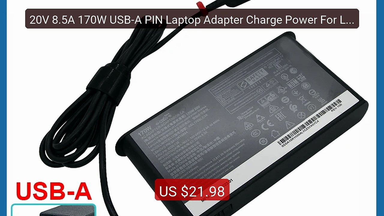 20V 8.5A 170W USB-A PIN Laptop Adapter Charge Power For Lenovo... -- Hot Deal 2026 | Limited Offer!