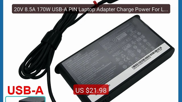 20V 8.5A 170W USB-A PIN Laptop Adapter Charge Power For Lenovo... Hot Deal 2026 | Limited Offer!