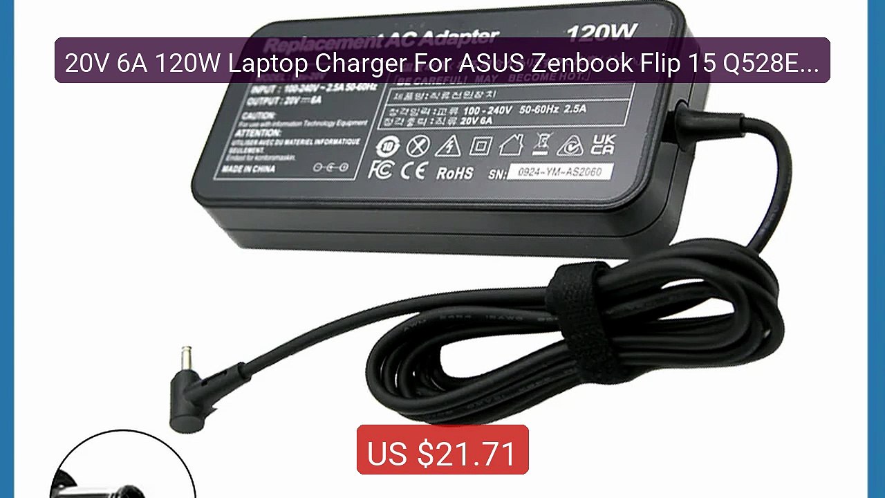 20V 6A 120W Laptop Charger For ASUS Zenbook Flip 15 Q528EH Q538EI ... -- Best Deal 2026 | Shop Now!