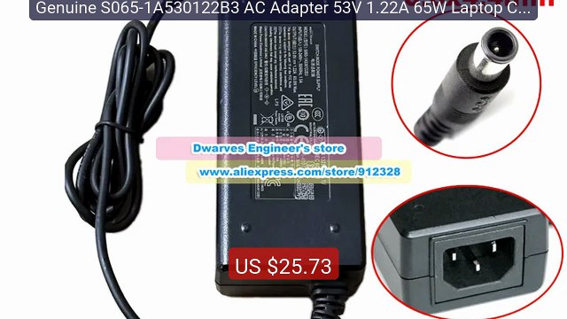Genuine S065-1A530122B3 AC Adapter 53V 1.22A 65W Laptop Cha... Top Pick 2026 | Unbeatable Price!